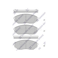 Колодки тормозные перед KIA SORENTO 02- SANGSIN BRAKE