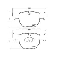 Колодки тормозные перед RANGE ROVER 02-06 BREMBO