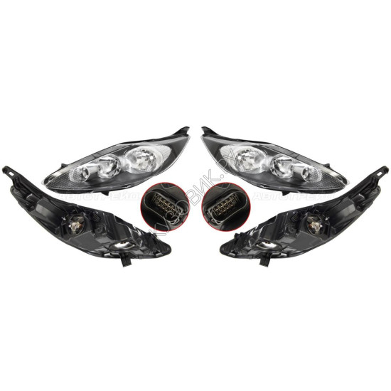 Фары Форд Фиеста Ford Fiesta 6 (2008-) комплект 2 штуки левая и правая TYC высокое качество