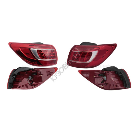 Фонари задние Киа Спортаж Kia Sportage 3 (2010-2016) комплект 2 штуки левый и правый SAT высокое качество
