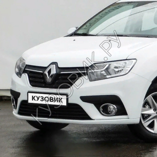Бампер передний в цвет кузова Renault Logan 2 / Sandero 2 (2018-2022) рестайлинг