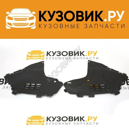 Защита переднего бампера Renault Logan, Lada Largus (2 штуки) комплект KUZOVIK Защита переднего бампера Renault Logan, Lada Largus (2 штуки) комплект KUZOVIK