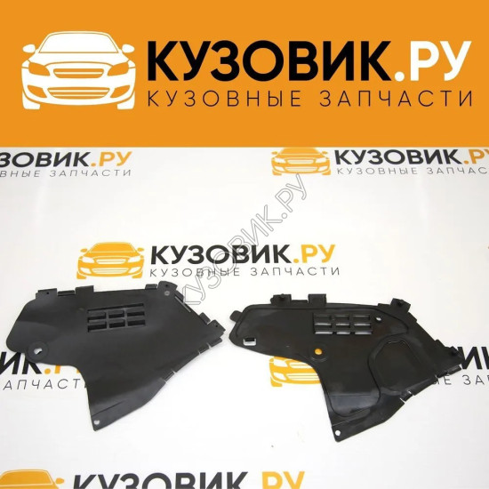 Защита переднего бампера Renault Logan, Lada Largus (2 штуки) комплект KUZOVIK Защита переднего бампера Renault Logan, Lada Largus (2 штуки) комплект KUZOVIK