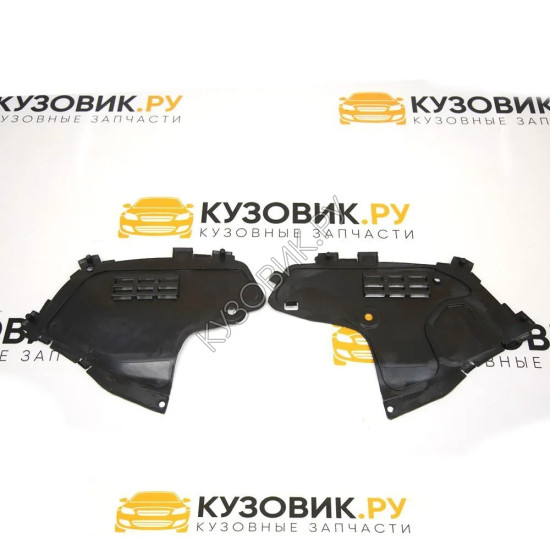 Защита переднего бампера Renault Logan, Lada Largus (2 штуки) комплект KUZOVIK Защита переднего бампера Renault Logan, Lada Largus (2 штуки) комплект KUZOVIK