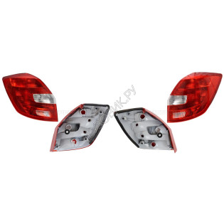 Фонари задние Шкода Фабия Skoda Fabia 2 (2007-2010) комплект 2 штуки левый и правый SAT высокое качество